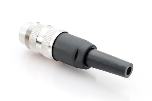 T 3300 001 Male Connectors with internal strain relief and metal locking ring. Screw locking according to IEC 61076-2-106. Contacts included.