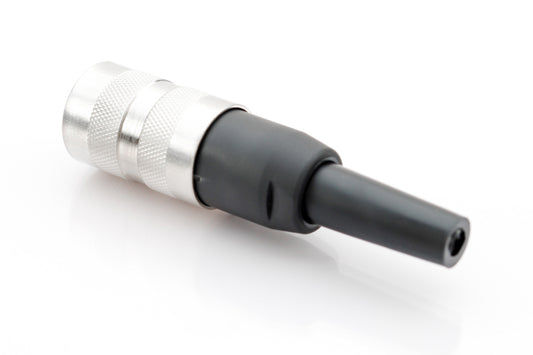 T 3261 001 Female Connectors with internal strain relief and metal locking ring. Screw locking according to DIN EN 60130-9 / IEC 60130-9. Contacts included.