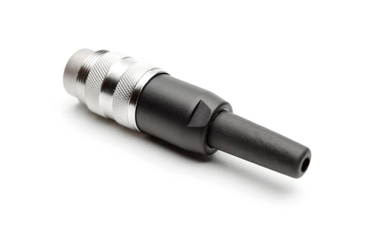 T 3360 551 Male Connectors with internal strain relief and metal locking ring. Screw locking according to IEC 61076-2-106. Contacts sold separately.