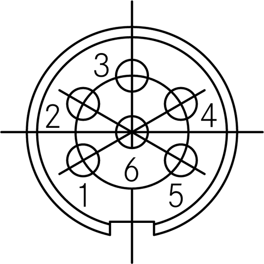 T 3400 038 Male Connectors with internal strain relief and metal locking ring. Screw locking according to IEC 61076-2-106. Contacts included.