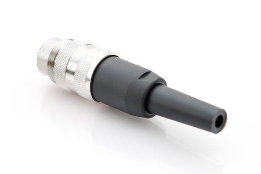 T 3475 001 Male Connectors with internal strain relief and metal locking ring. Screw locking according to IEC 61076-2-106. Contacts included.