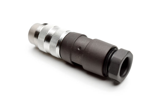 T 3475 002 Male Connectors with internal strain relief and metal locking ring. Screw locking according to IEC 61076-2-106. Contacts included.