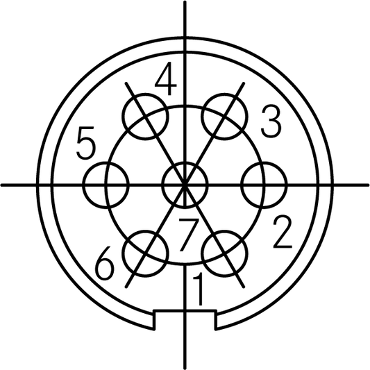 T 3477 150 Rear mounting male Connectors with ring nut (hex nut available upon request). Contacts sold separately.