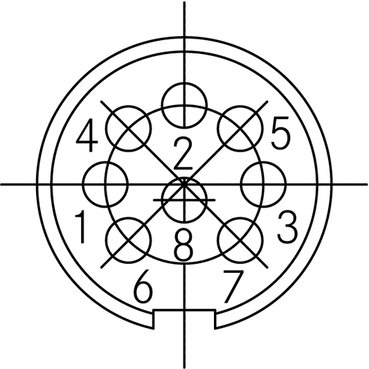 T 3504 551 Male Connectors with internal strain relief and metal locking ring. Screw locking according to IEC 61076-2-106. Contacts sold separately.