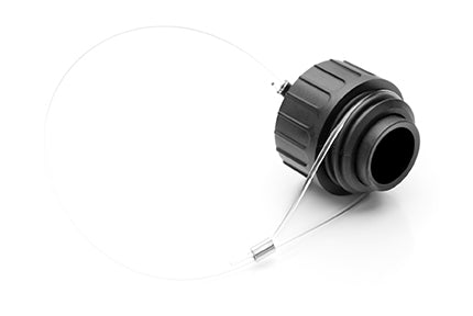 T 6483 001 Protective cover for female receptacle, with nylon cord