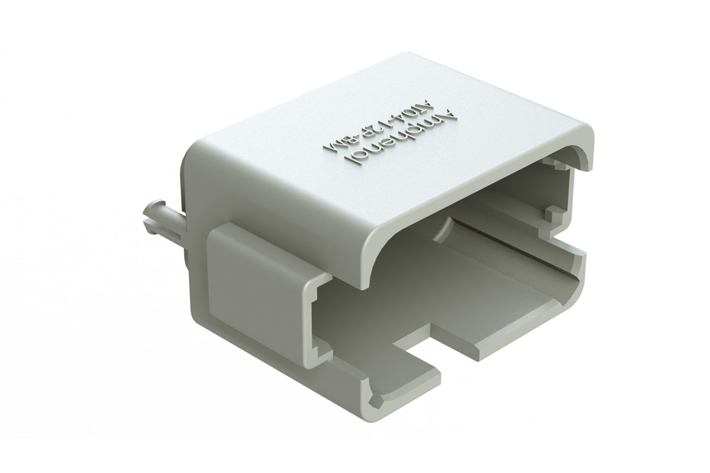 AT04-12PA-BM04 12 Position PCB Flangeless (Snap Fit) Boarde Mount Receptacle, Pin, Nickel Contact Plating, Potting, Grey. DTF15-12PA