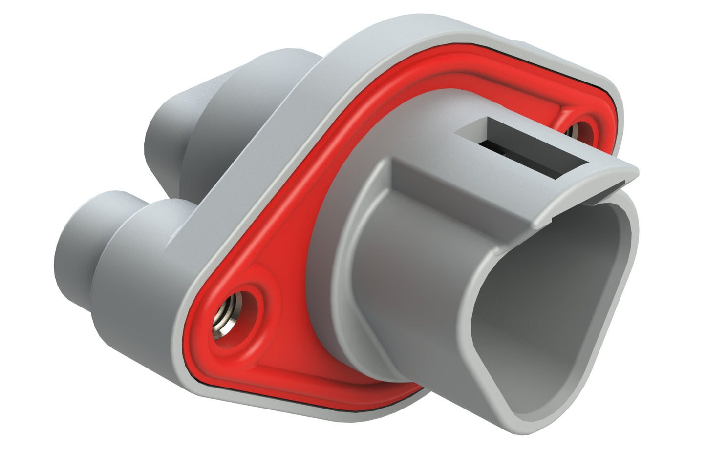 AT04-3P-PM05 3-Way Flange Mount Receptacle with Gasket
