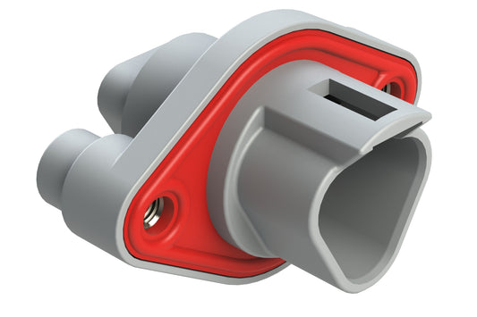 AT04-3P-PM05 3-Way Flange Mount Receptacle with Gasket