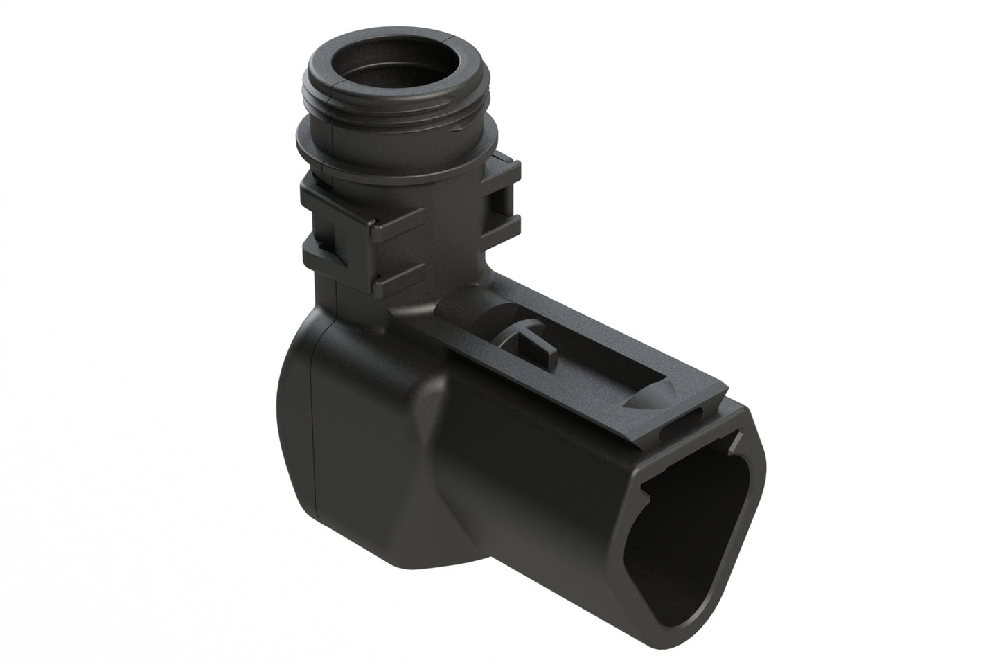 ATBS-234-0305 3 Position Backshell, 90°, fits AT04-3P* Receptacles, Black. 1011-234-0305