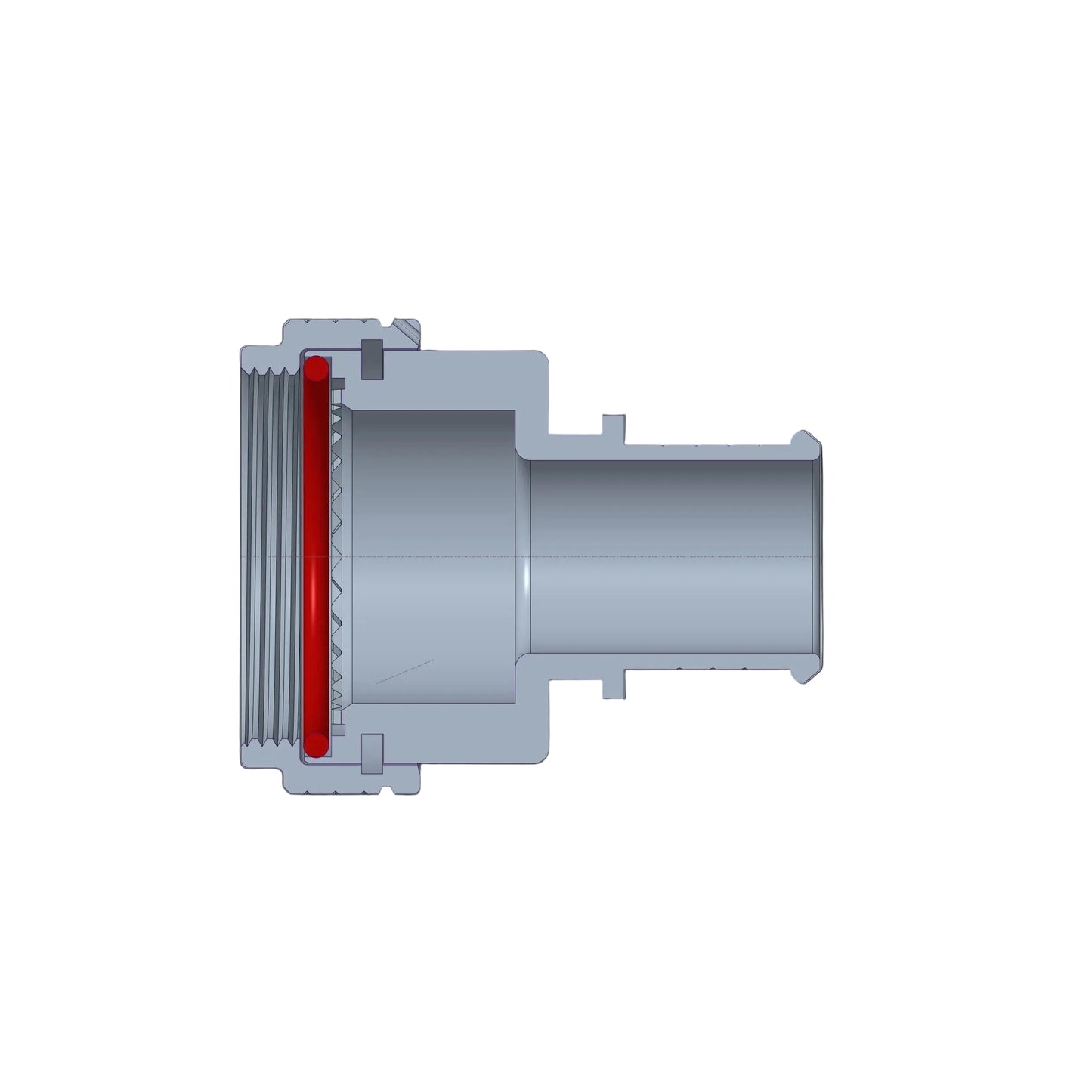BK4SRL24169XZN Straight Mil-spec style band lock adaptor comparable to M85049/88-25Z03