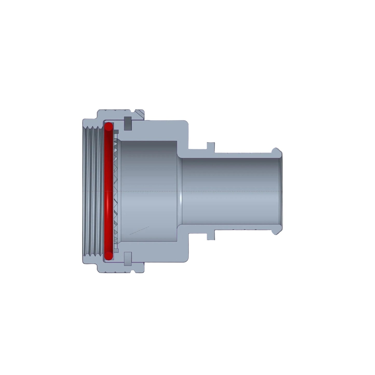BK4SRL08049XN Straight Mil-spec style band lock adaptor comparable to M85049/88-9N