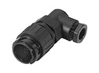 C016 10K015 002 1 12+3+PE Male cable connector with strain relief and cable retention. For use with crimp contacts (sold separately).