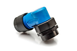 C016 G09 042 G10 X Right-angled back shell with clamping ring, black,  10 per pack