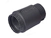 C016 G11 041 E10 V Black Backshell, straight, package of 5