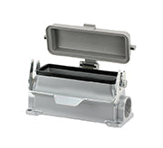 C146 10N024 606 2 Double side entry housing with high profile and thermoplastic spring cover. Comparable Part No. 19300240297