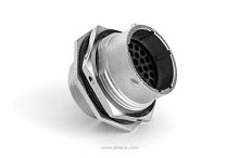RT072028PNH03 Receptacle, Jam Nut, 28 Position, Male, Shell Size 20, with Silicone Seal